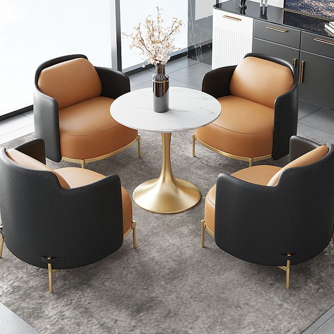 Tavolo da pranzo in stile moderno tulipano tavolo in pietra sinterizzata per sala da pranzo