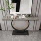 Modern Rectangle Console Accent Table Antique Finish Console Sofa Table in Stone Clearhalo 'Console Tables' 'console_tables' 'Entry & Mudroom Furniture' 'furn' 'furn_console_tables' 'Furniture' 1200x1200_c45a9122-8bbf-4a4b-ad02-3c70e684b78b