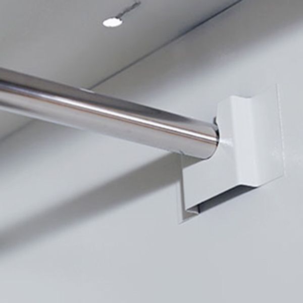 Modern Grey Storage Cabinet with Hinged Door Metal Cabinet for Bathroom Clearhalo 'Armoires & Wardrobes' 'armoires_wardrobes' 'Bedroom Furniture' 'furn' 'furn_armoires_wardrobes' 'Furniture' 1200x1200_c45aba59-0c00-41d8-9d36-16b662f6758d