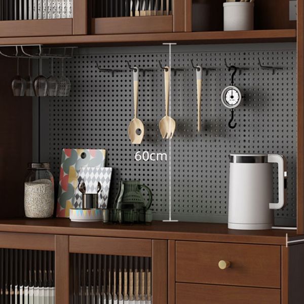 Moderne porte da pranzo in legno di gomma porte di vetro con cassetti con cassetti