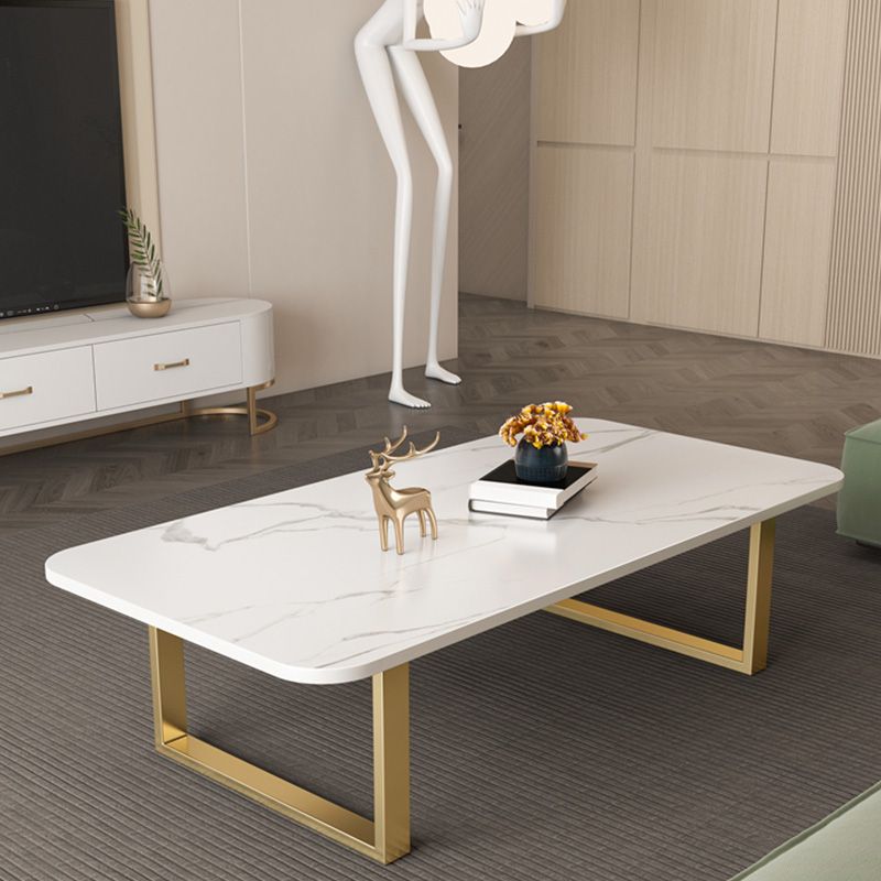 Slate Rectangular Coffee Table Trestle Coffee Cocktail Table Clearhalo 'Coffee & Accent Tables' 'Coffee Tables' 'coffee_tables' 'furn' 'furn_coffee_tables' 'Furniture' 'Living Room Furniture' 1200x1200_c45ba61b-6827-472e-aa49-fc4683b4c83a