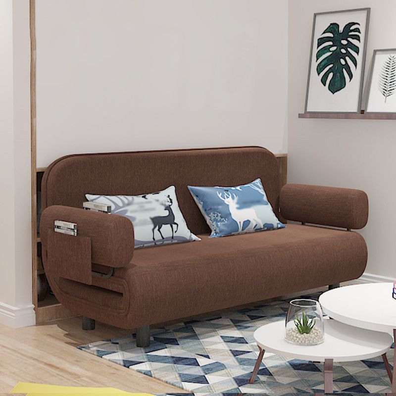 Modern Cotton and Linen Sleeper Sofa Pillow Back Couch with Storage for Living Room Clearhalo 'furn' 'furn_sofas' 'Furniture' 'furniture_sofas' 'Living Room Furniture' 'Sofa' 'sofas' 1200x1200_c45bc56b-a5bc-498c-8bdc-5fba6f223d13