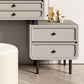 Wood and Metal Vanity Table in Grey/White 5 Storage Drawers Makeup Desk Clearhalo 'Bedroom Furniture' 'furn' 'furn_makeup_vanities' 'Furniture' 'Makeup Vanities' 'makeup_vanities' 1200x1200_c45cb45c-cc9d-41d6-8276-60464b9d828c