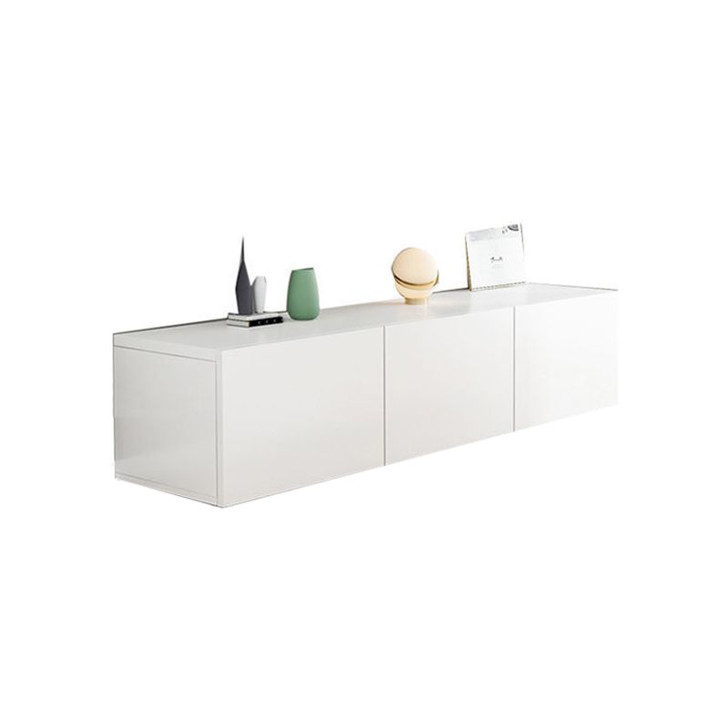 Contemporary Wood White TV Stand Console Enclosed Storage TV Media Stand for Living Room Clearhalo 'furn' 'furn_tv_stands_entertainment_centers' 'Furniture' 'Living Room Furniture' 'TV Stands & Entertainment Centers' 'TV Stands & Media Storage Furniture' 'tv_stands_entertainment_centers' 1200x1200_c45ddf10-a9ad-49df-ad38-7c586e1a58cc