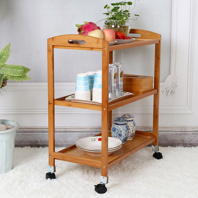 Trolly da cucina in legno fabbricato Trolle da cucina a magazzino