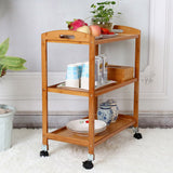 Trolly da cucina in legno fabbricato Trolle da cucina a magazzino