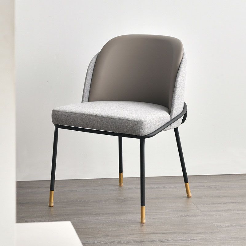 Scandinavian Dining Fabric Side Chairs Armless Solid Back Chair Clearhalo ' kitchen&dining_furn' 'Dining Chairs' 'Dining Tables & Seating' 'dining_chair' 'furn' 'furn_dining_chair' 'Furniture' 'furniture_dining_chair' 'Kitchen & Dining Furniture' 'kitchen' 1200x1200_c4658254-6efd-49c7-a82e-6a2c69d5ba10