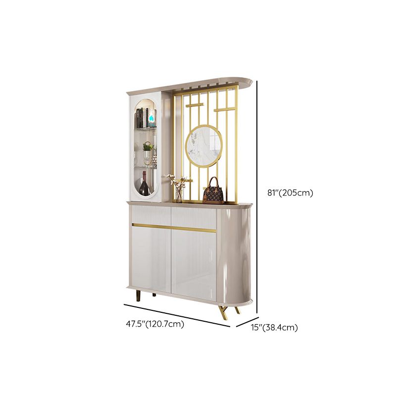 Contemporary Wooden Cabinet Solid Color Accent Cabinet with Drawer and Door Clearhalo 'Cabinets & Chests' 'cabinets_chests' 'furn' 'furn_cabinets_chests' 'Furniture' 'Living Room Furniture' 1200x1200_c4658b7a-4bc8-4540-bb9c-38cb758cd919