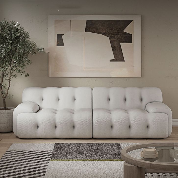 Skandinavische Sitzstoff Wohnzimmer eingebrauchter Arm getuftetes Standardsofa