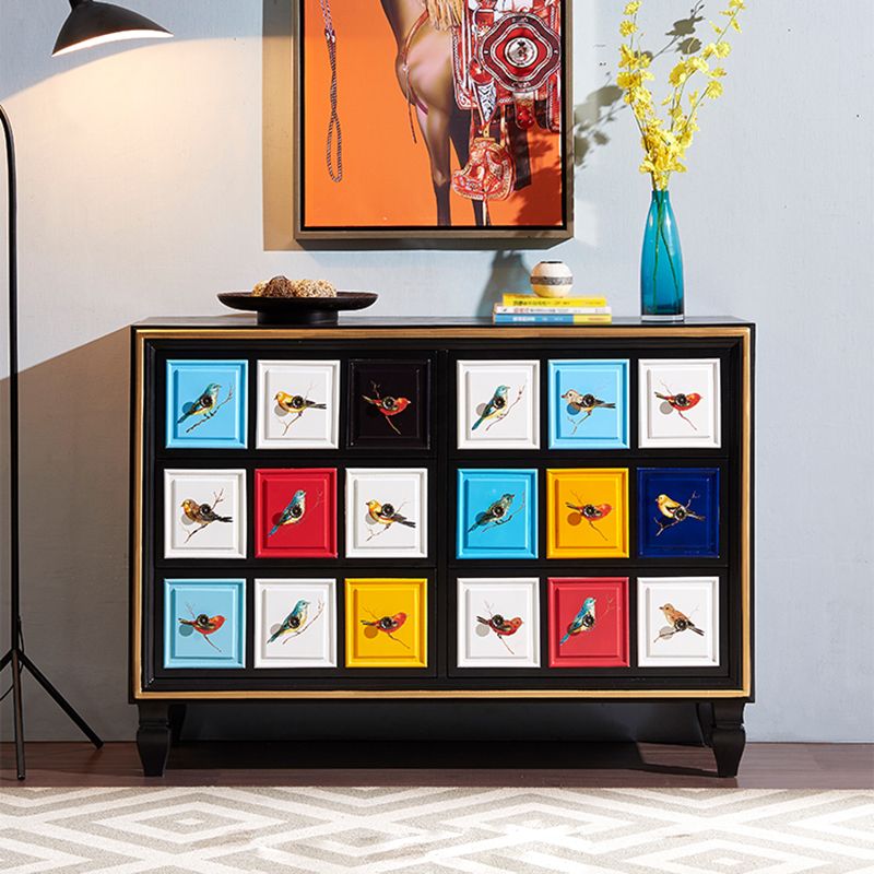 Mid-Century Modern Knobs Chest with Turned Legs Accent Chest Clearhalo 'Cabinets & Chests' 'cabinets_chests' 'furn' 'furn_cabinets_chests' 'Furniture' 'Living Room Furniture' 1200x1200_c4673e33-c642-41ff-a549-ca1b39879fca