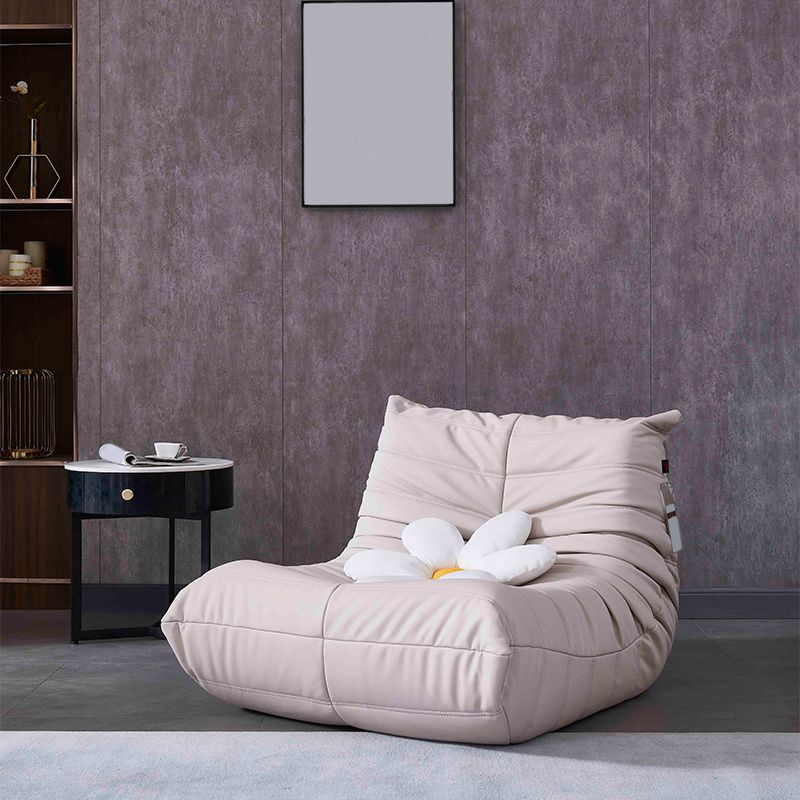 Caterpillar nórdico Sofá Balcón Balcón de balcón Net Red Ins Red Light Luxury Single Leather