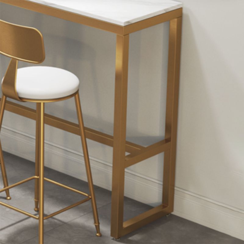 Rectangle Faux Marble Bar Height Table Contemporary Trestle Base Bar Table Clearhalo 'Bar Furniture' 'Bar Tables' 'bar_tables' 'furn' 'furn_bar_tables' 'Furniture' 'Kitchen & Dining Furniture' 1200x1200_c46c0600-5c0d-44a8-a132-3a1488212f19