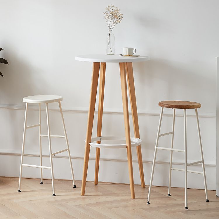 Contemporary Round Counter Bar Stool Backless Bar Stool with Footrest Clearhalo 'Bar Furniture' 'Bar Stools' 'bar_stools' 'furn' 'furn_bar_stools' 'furniture_bar_stools' 'Kitchen & Dining Furniture' 'kitchen&dining_furn' 'kitchen' 'kitchen_furn' Furniture' 1200x1200_c46da7cc-1028-4480-8e6f-985f1674ad71