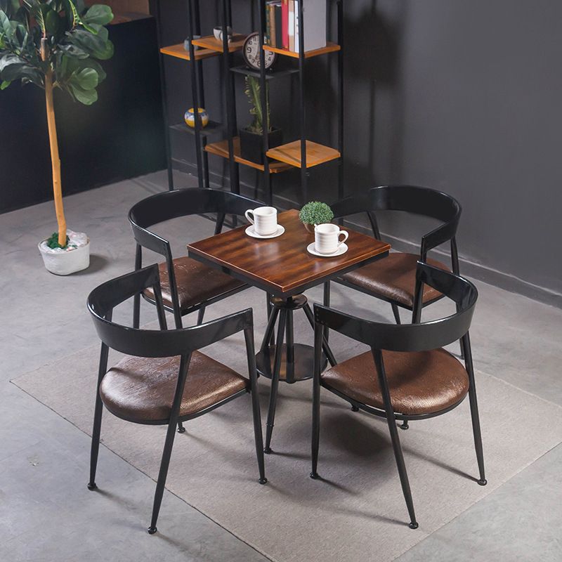 Modern Round Solid Wood Dining Set 1/2/3/4/5 Pieces Dining Set