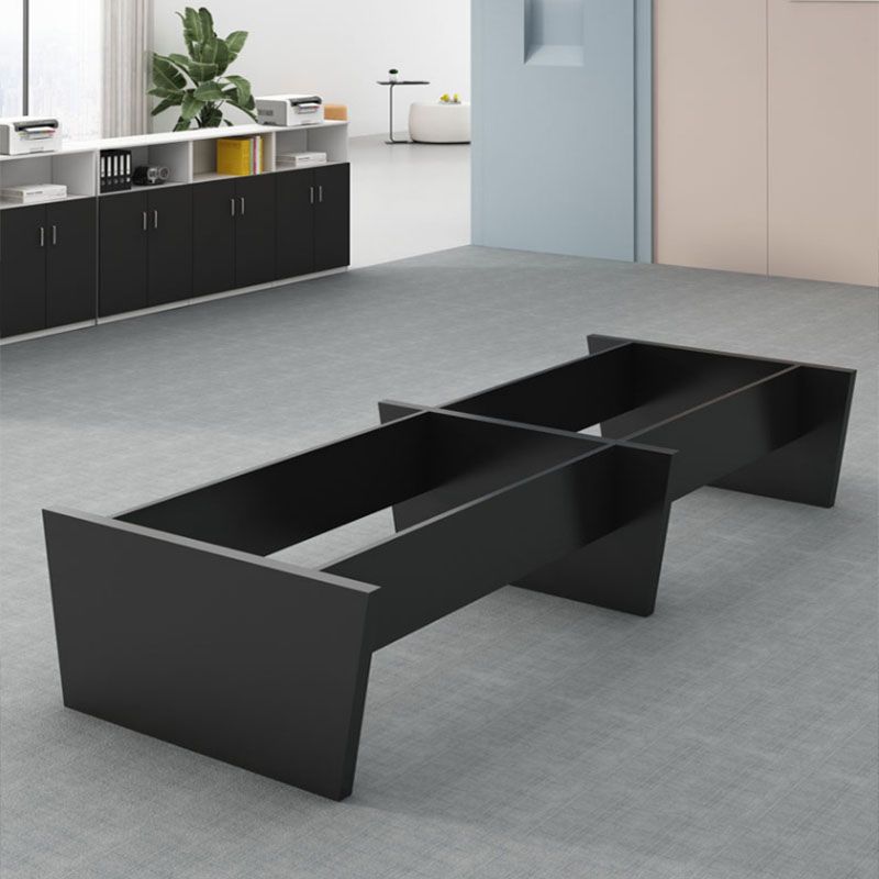 Moderne rechthoekige kantoorbureau wit houten schrijfbureau voor kantoor