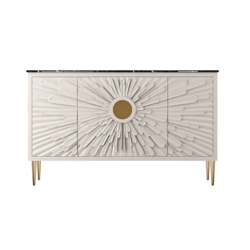 Gambe in acciaio inossidabile credenza in stile glam a buffet glam con deposito