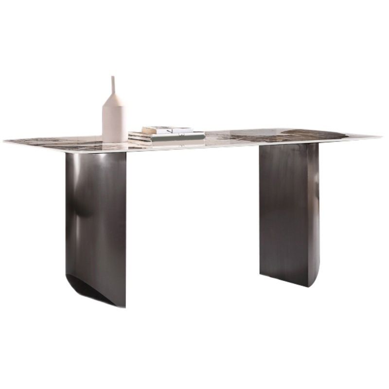 Beige stenen top eettafel set 1/2/3/5/6 pcs eigentijdse eetgelegenheid