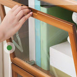 Modern Bamboo Barrister Bookcase Closed Back Bookcase for Home Office Clearhalo 'Bookcases' 'furn' 'furn_bookcases' 'Furniture' 'furniture_bookcases' 'kitchen' 'kitchen_bookcases' 'Living Room Furniture' 'Office Furniture' 1200x1200_c4736fd6-835a-4f49-9a5d-f566effa8983