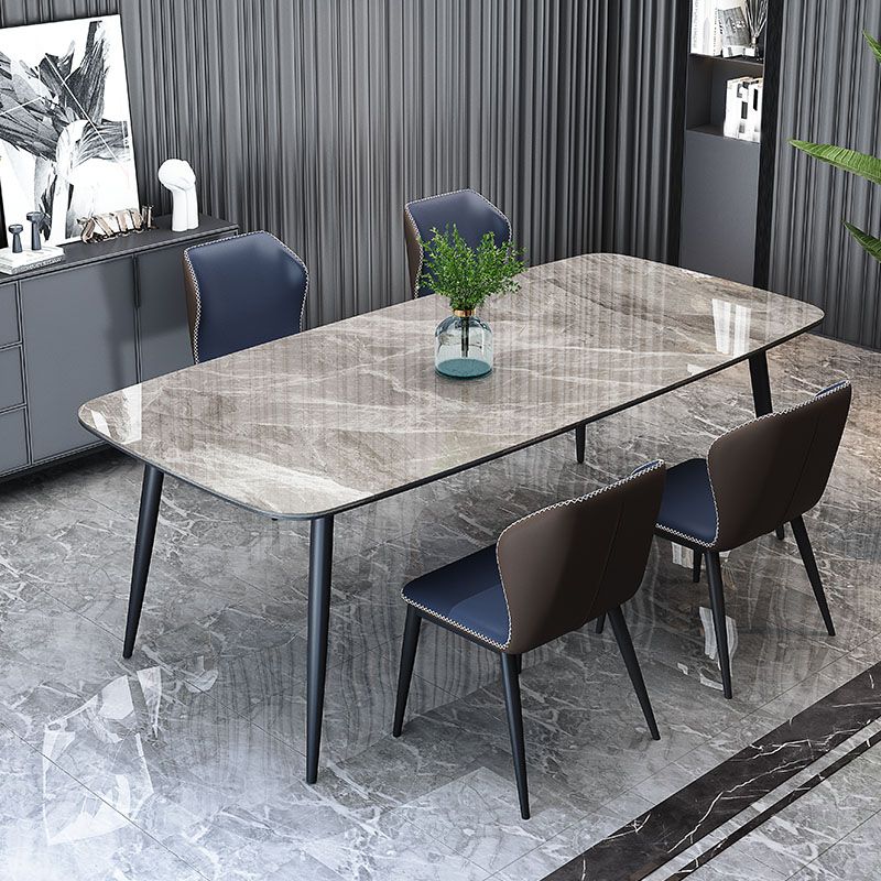 Modern 1/5/7 Pieces Dining Set Rectangle Sintered Stone Dining Table Set Clearhalo 'Dining Room Sets' 'Dining Tables & Seating' 'dining_room_set' 'furn' 'furn_dining_room_set' 'Furniture' 'furniture_dining_room_set' 'Kitchen & Dining Furniture' 'kitchen&dining_furn' 'kitchen' 1200x1200_c4744342-5d3a-43c8-9f4a-0206b32578f6