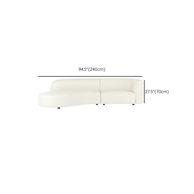 Durable Sectionals Stain-Resistant Square Arms Sofa for Living Room