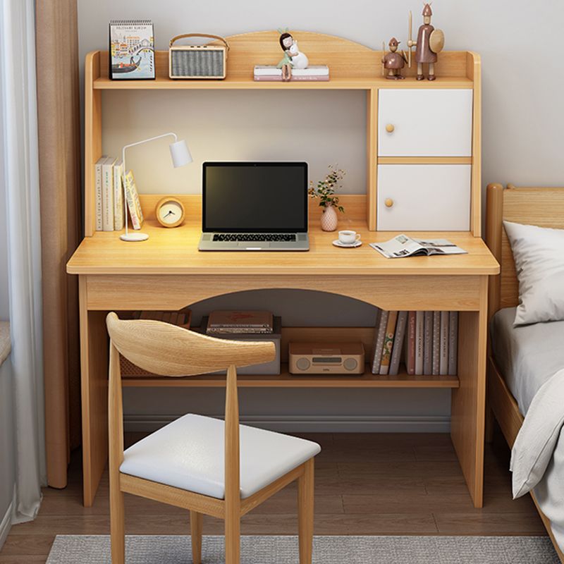 Escritorio de oficina de madera de estilo contemporáneo escritorio rectangular de tareas en blanco/natural