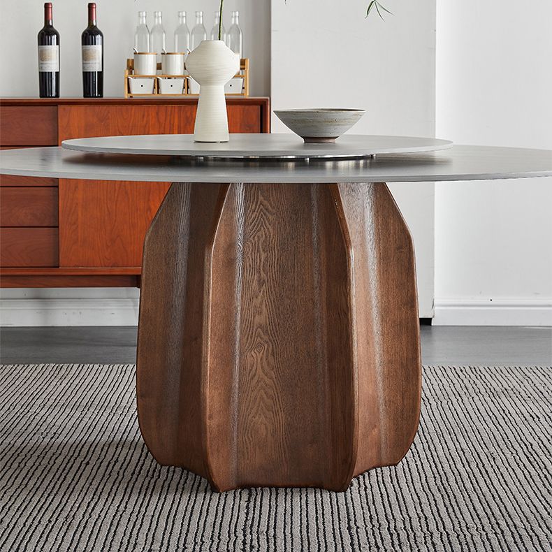 Modern Dining Table Round Sintered Stone Table for Restaurant Clearhalo 'Dining Tables & Seating' 'Dining Tables' 'dining_table' 'furn' 'furn_dining_table' 'Furniture' 'furniture_dining_table' 'Kitchen & Dining Furniture' 'kitchen' 'kitchen_dining_table' 1200x1200_c47aa14c-2e28-468a-a361-902b07b06a85