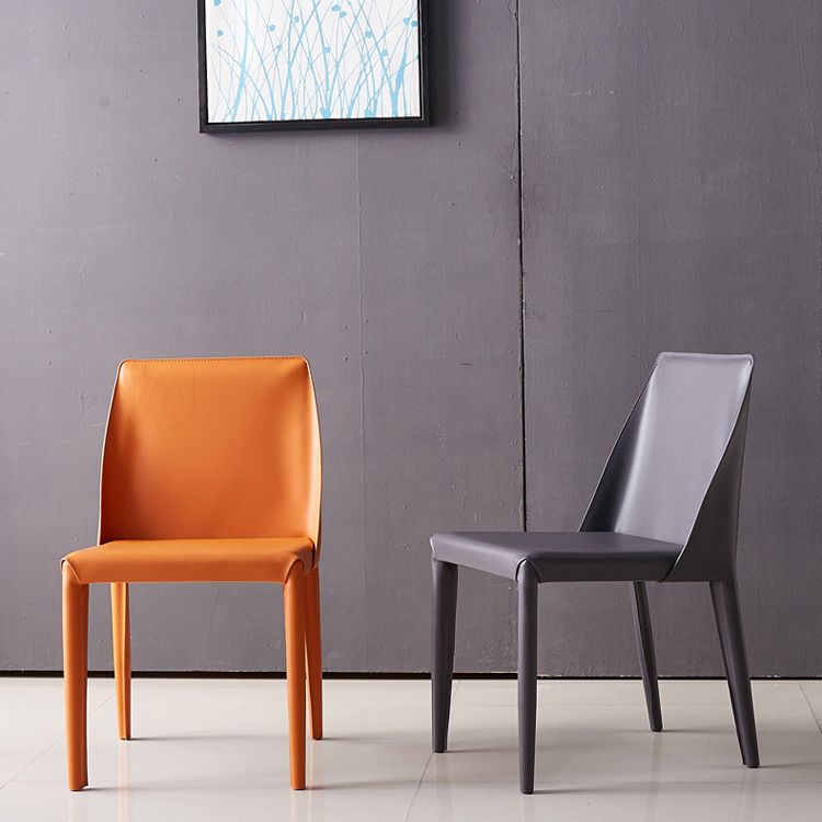 European Design Leather Chairs Solid Back Side Kitchen Dining Chair Set Clearhalo ' kitchen&dining_furn' 'Dining Chairs' 'Dining Tables & Seating' 'dining_chair' 'furn' 'furn_dining_chair' 'Furniture' 'furniture_dining_chair' 'Kitchen & Dining Furniture' 'kitchen' 1200x1200_c47aa761-0430-4b21-b01d-8d4257787d55