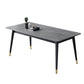 Stone Modern Rectangle Dining Table Matte Finish 4 Legs Table for Home Clearhalo ' dining_table' 'Dining Tables & Seating' 'Dining Tables' 'furn' 'furn_dining_table' 'Furniture' 'furniture_dining_table' 'Kitchen & Dining Furniture' 'kitchen&dining_furn' 'kitchen' 'kitchen_dining_table' 1200x1200_c47b8150-2790-4d23-a591-b33ddfcdd842