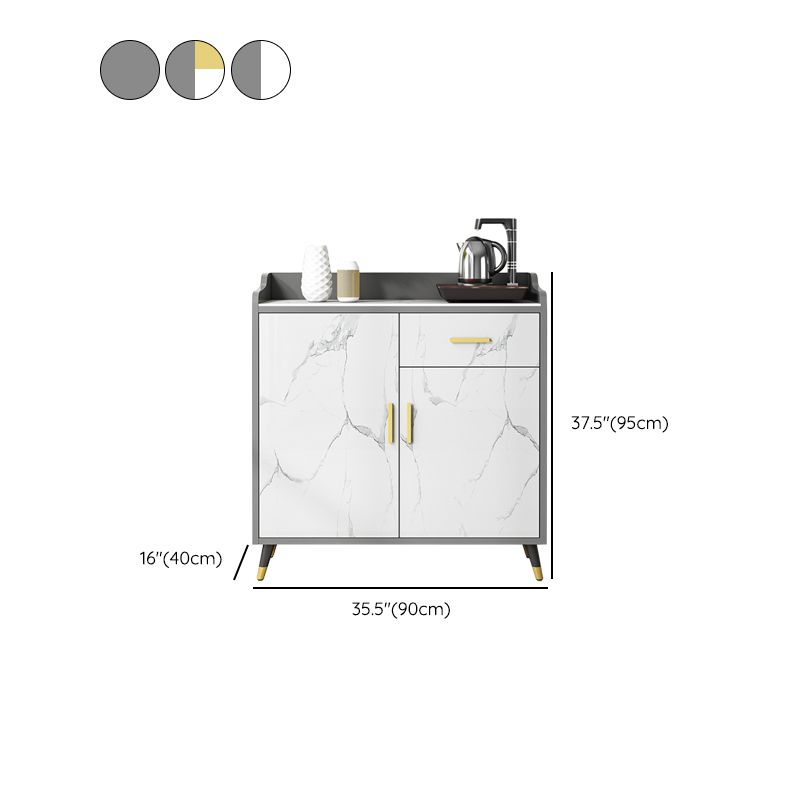 Server da pranzo in pietra di buffet contemporanei con cassetti per soggiorno