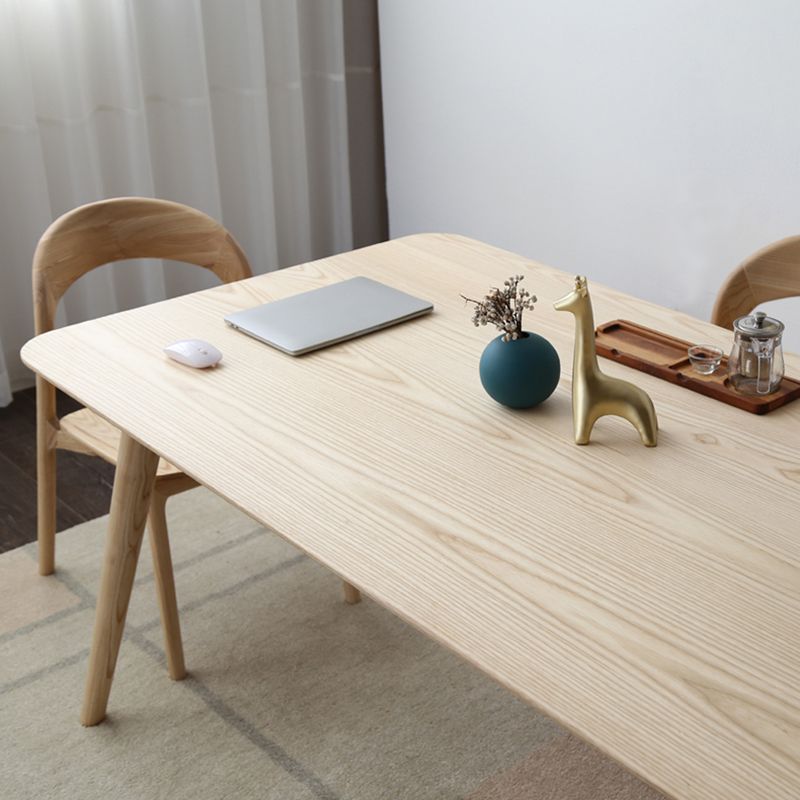 Rectangle Pine Wood Dining Table Industrial Table in Nature with 4 Legs Clearhalo ' dining_table' 'Dining Tables & Seating' 'Dining Tables' 'furn' 'furn_dining_table' 'Furniture' 'furniture_dining_table' 'Kitchen & Dining Furniture' 'kitchen&dining_furn' 'kitchen' 'kitchen_dining_table' 1200x1200_c47d17c1-1e56-4c34-bf3b-63a67f9c7c19