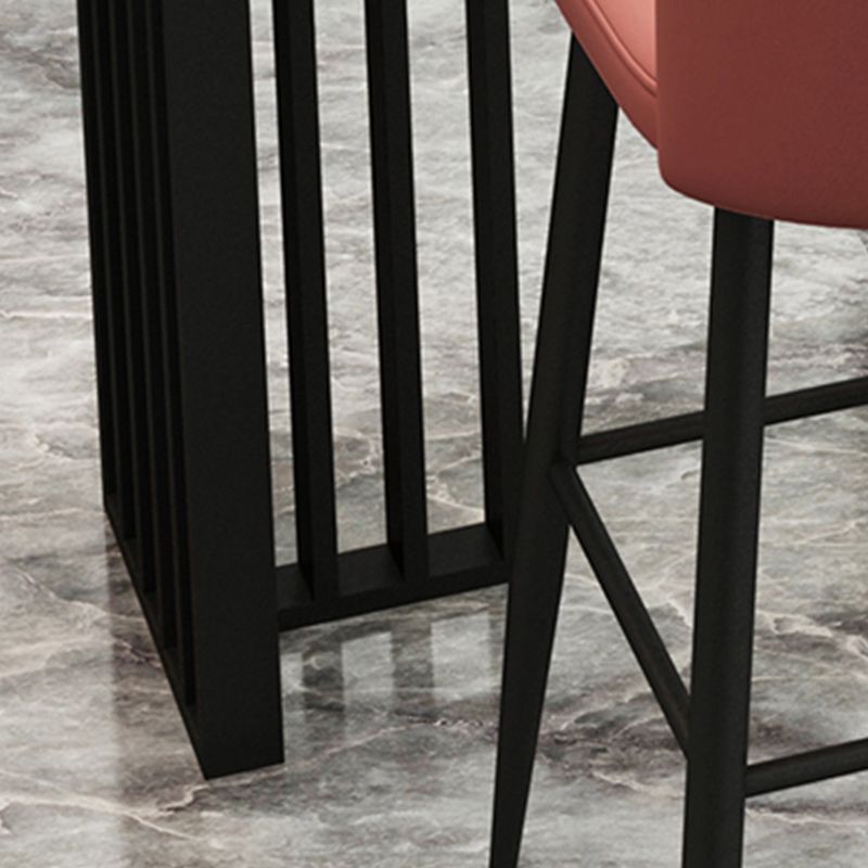 Industrial 1/2/4 Pieces Table and Stool Set Rectangle Indoor Stone Counter Height Set Clearhalo 'Bar Furniture' 'furn' 'furn_home_bar_bar_sets' 'Furniture' 'Home Bars & Bar Sets' 'home_bar_bar_sets' 'Kitchen & Dining Furniture' 1200x1200_c48034b0-f4cf-4822-bd7f-ebc54ad0e778