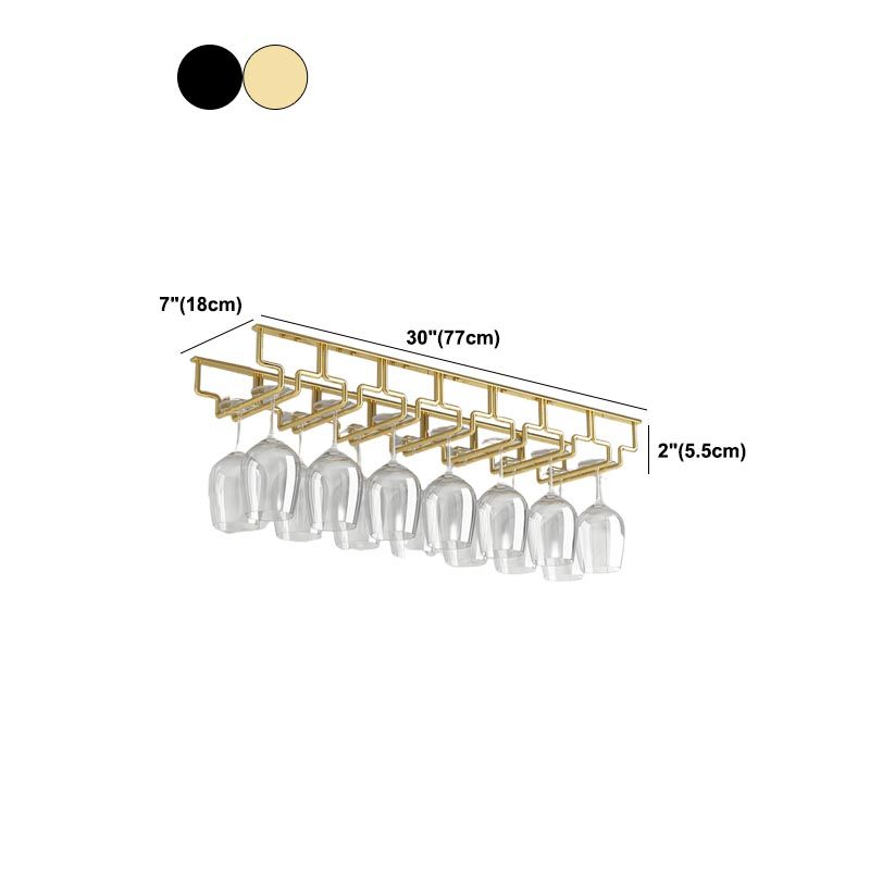 Contemporary Metal Glass & Stemware Holder Hanging Wine Glass Rack Clearhalo 'furn' 'furn_wine_racks' 'Furniture' 'Kitchen & Dining Furniture' 'Wine Racks' 'wine_racks' 1200x1200_c481376d-c0a6-4ae3-b2df-8d2d455ab312