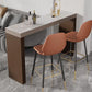 Rectangle Living Room Pub Height Dining Table Modern Stone Bistro Table Clearhalo 'Bar Furniture' 'Bar Tables' 'bar_tables' 'furn' 'furn_bar_tables' 'Furniture' 'furniture_bar_tables' 'Kitchen & Dining Furniture' 1200x1200_c482e745-2a25-4033-8799-72e2998deea8