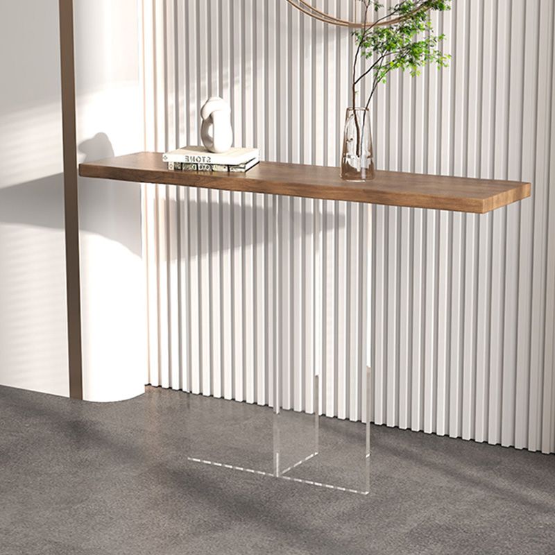 11,8 "W del tavolo della console rettangolo tavolo da estremità in legno massiccio contemporaneo