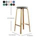 Modern Style Bar-stool Round Seat Barstool with Footrest and Metal Base Clearhalo 'Bar Furniture' 'Bar Stools' 'bar_stools' 'furn' 'furn_bar_stools' 'furniture_bar_stools' 'Kitchen & Dining Furniture' 'kitchen&dining_furn' 'kitchen' 'kitchen_furn' Furniture' 1200x1200_c48651e4-8d38-48ef-b3a9-a2f4cc477bd0