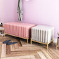 Solid Color Flannel Standard Stool Modern Simple Square Upholstered Ottoman