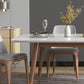 Nordic Ash White Rock Board Rectangular Dining Table Set with 4 Legs Base Clearhalo 'Dining Room Sets' 'Dining Tables & Seating' 'dining_room_set' 'furn' 'furn_dining_room_set' 'Furniture' 'furniture_dining_room_set' 'Kitchen & Dining Furniture' 'kitchen&dining_furn' 'kitchen' 1200x1200_c489651b-4137-4ced-ab7b-515b9b5b65e0