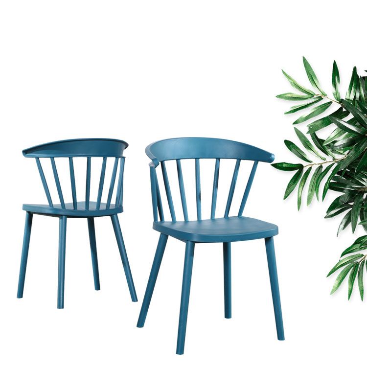 Scandinavian Plastic Side Chair Windsor Back Indoor-Outdoor Chair Clearhalo 'Dining Chairs' 'Dining Tables & Seating' 'dining_chair' 'furn' 'furn_dining_chair' 'Furniture' 'furniture_dining_chair' 'Kitchen & Dining Furniture' 1200x1200_c489bed0-3259-4ad0-8365-baf26bc9d2a2