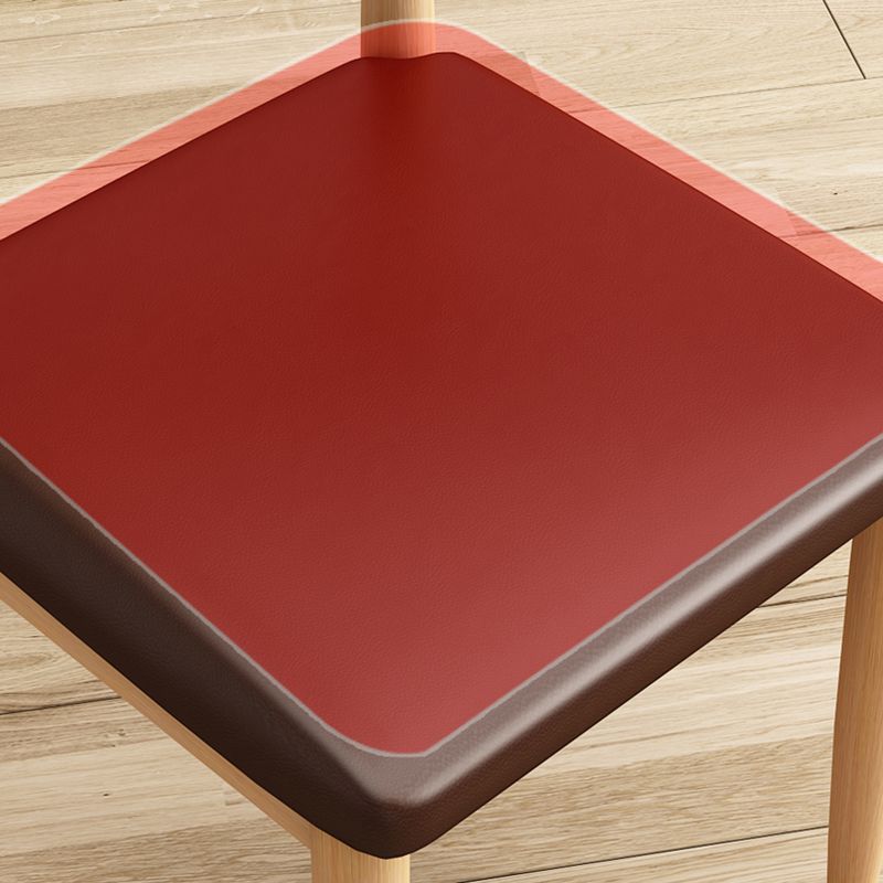 Moderne keuken eetstoelen open achterste eetkamerstoel met metalen basis