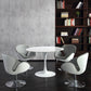 Modern Round Dining Room Table Sintered Stone Dining Table with Tulip Base Clearhalo ' dining_table' 'Dining Tables & Seating' 'Dining Tables' 'furn' 'furn_dining_table' 'Furniture' 'furniture_dining_table' 'Kitchen & Dining Furniture' 'kitchen&dining_furn' 'kitchen' 'kitchen_dining_table' 1200x1200_c48cab79-7e59-4be6-a912-7c636d6f255e