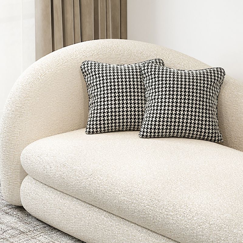 French Country One Armed Chaise, Wool Round Arms Accent Chair Clearhalo 'Chairs & Seating' 'Chaise Lounge' 'chaise_lounge' 'furn' 'furn_chaise_lounge' 'Furniture' 'Living Room Furniture' 1200x1200_c48e3be3-07ad-4f32-bf14-741839d0d110
