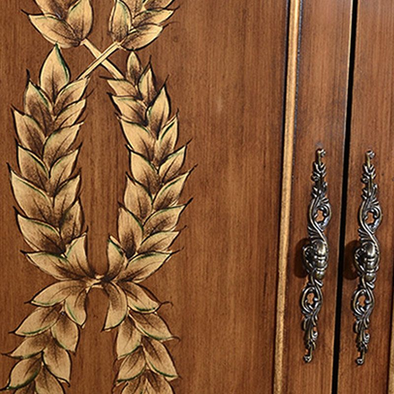 Solid Wood Wardrobe Cabinet Clothes Rail Wardrobe Armoire for Home Clearhalo 'Armoires & Wardrobes' 'armoires_wardrobes' 'Bedroom Furniture' 'furn' 'furn_armoires_wardrobes' 'Furniture' 1200x1200_c4910bb6-9c43-46a1-9174-d5d0e96a3a0d