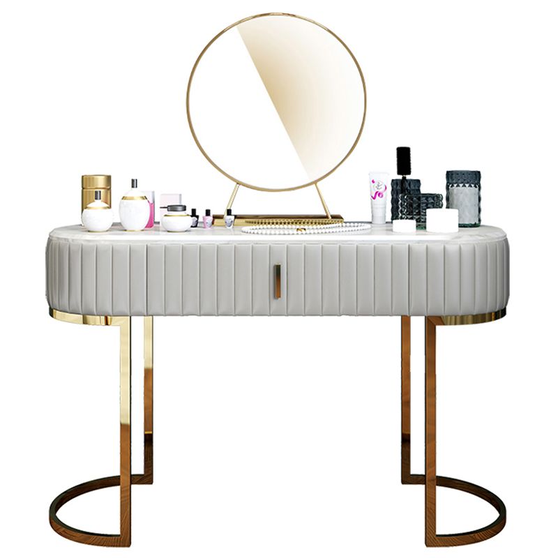 Glam Slate Top Vanity Dressing Table Set White Make-up Vanity Clearhalo 'Bedroom Furniture' 'furn' 'furn_makeup_vanities' 'Furniture' 'Makeup Vanities' 'makeup_vanities' 1200x1200_c4912c7a-bb24-42f3-a461-f6424fb89ddc