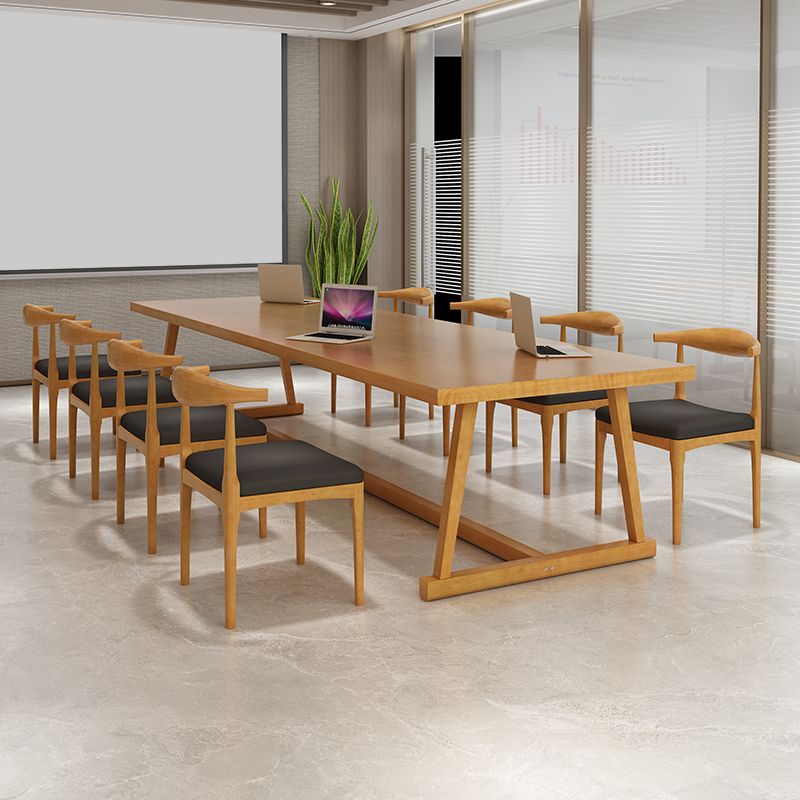 29 "H Hedendaags Writing Desk rechthoekig massief houten kantoorbureau