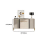 Gabinetto della sideboard del salotto in legno Glam Glam Buffet Server con archiviazione e cassetto