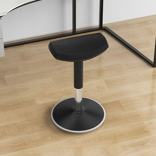 Modern Desk Chair Adjustable Chair Armless Upholstered Office Chair in Black Clearhalo 'furn' 'furn_office_chair' 'Furniture' 'Office Chairs' 'Office Furniture' 'office_chair' 1200x1200_c49537b5-8863-4d91-8d91-9b86692b4ede