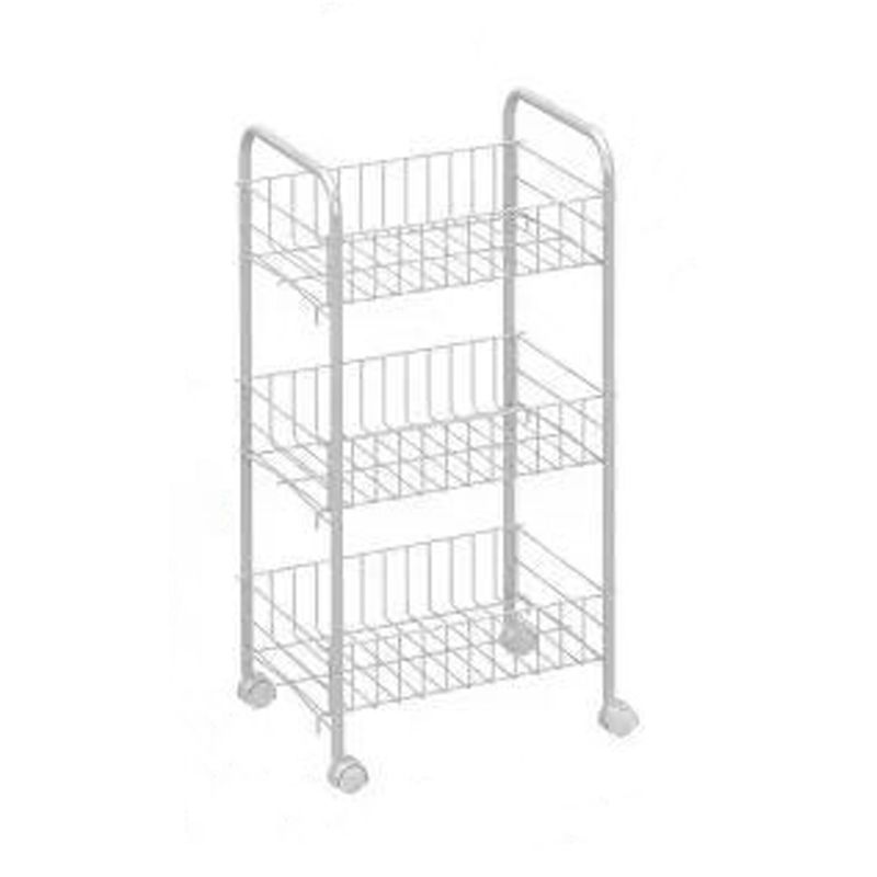 Contemporary Style Bookshelf with Casters White Book Shelf for Study Room Clearhalo 'Bookcases' 'furn' 'furn_bookcases' 'Furniture' 'furniture_bookcases' 'kitchen' 'kitchen_bookcases' 'Living Room Furniture' 'Office Furniture' 1200x1200_c4976efc-8e6b-486d-bccf-4283dd58c907