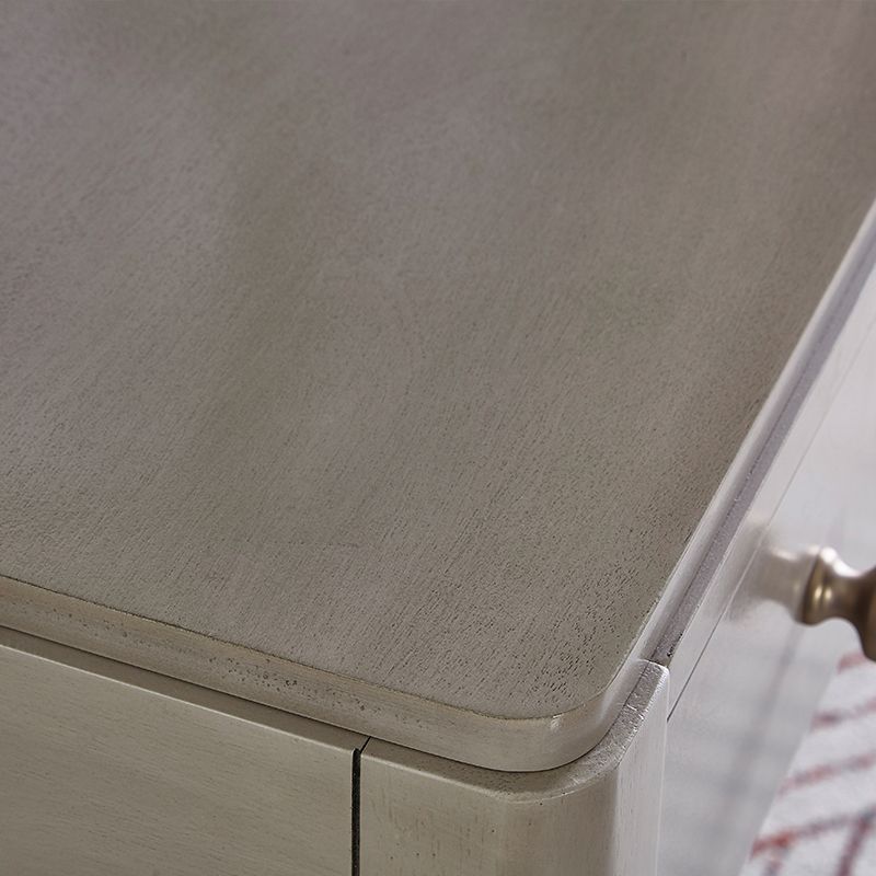 Two Piece Traditional Mirrored Vanity Set Solid Wood Dressing Table