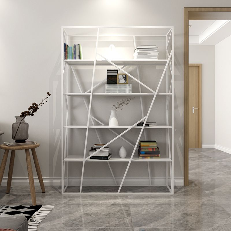 Open Metal Etagere Bookcase Contemporary Rectangular Shelf Bookcase Clearhalo 'Bookcases' 'Furniture' 'furniture_bookcases' 'kitchen' 'kitchen_bookcases' 'Living Room Furniture' 'Office Furniture' 1200x1200_c4977272-7497-4ae4-b54d-c9720c29447d