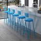 Nordic Armless Backrest Counter Stool Iron Couture Bar Stool with Cushion and Pedal Clearhalo 'Bar Furniture' 'Bar Stools' 'bar_stools' 'furn' 'furn_bar_stools' 'Furniture' 'Kitchen & Dining Furniture' 1200x1200_c49783a4-17c1-485a-bffc-1b8c87bf63dd